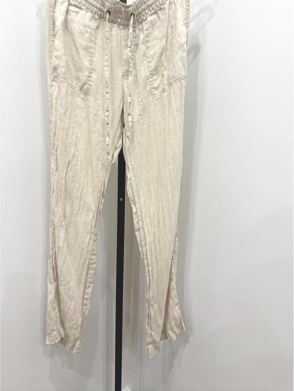 Caslon Women's Beige Drawstring Casual Pants Medium